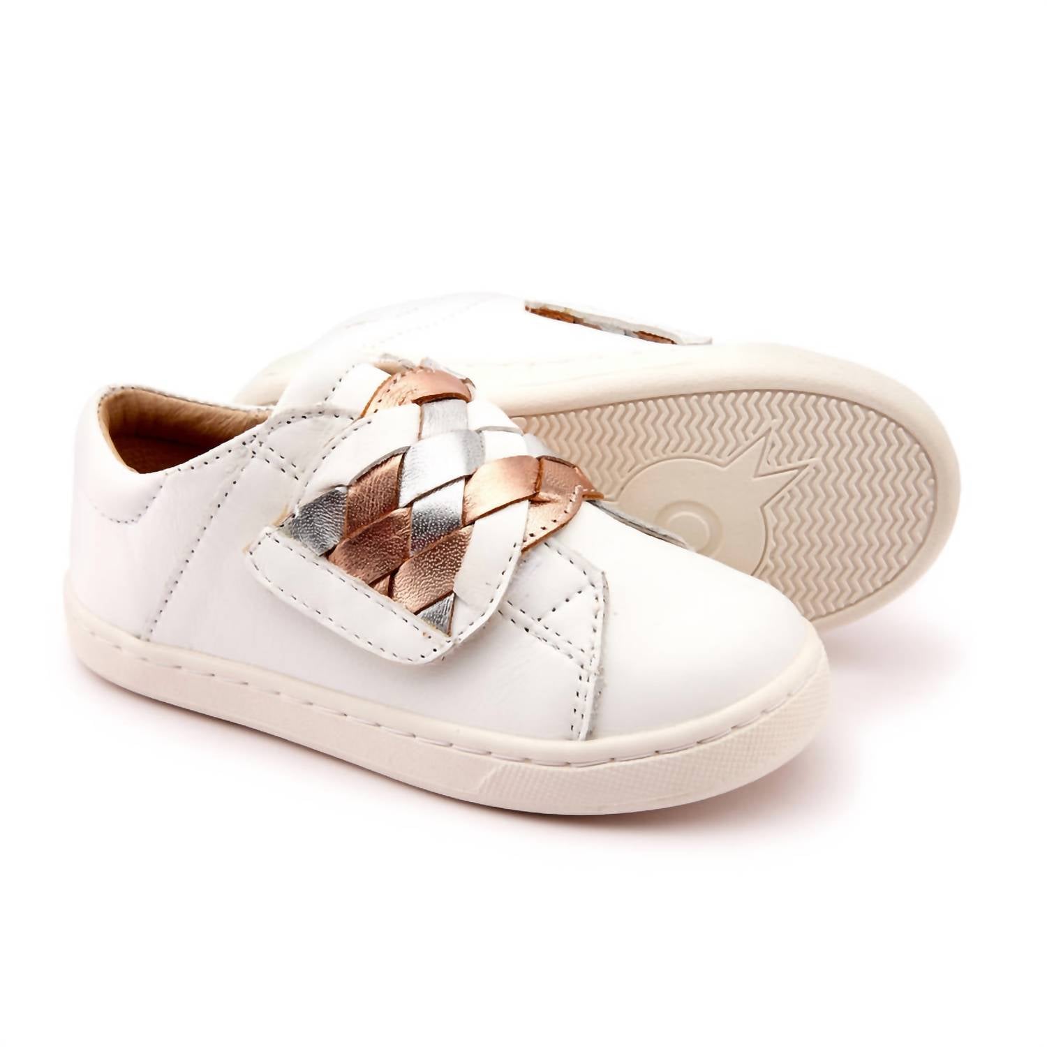 Oldsoles - Girls Igster Velcro Leather Sneakers