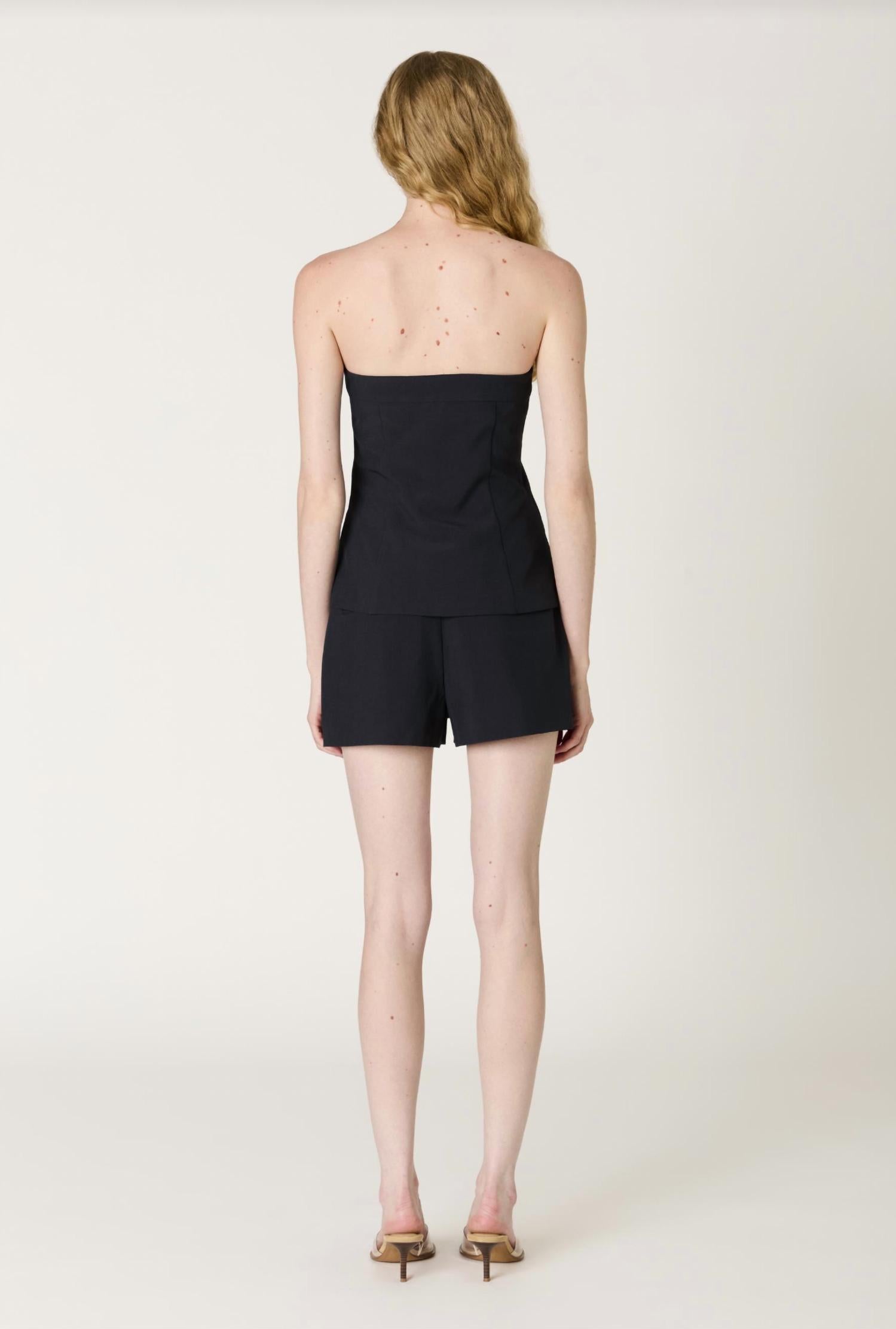 NIA Micro Tailored Short in blue - women's shorts - detail view