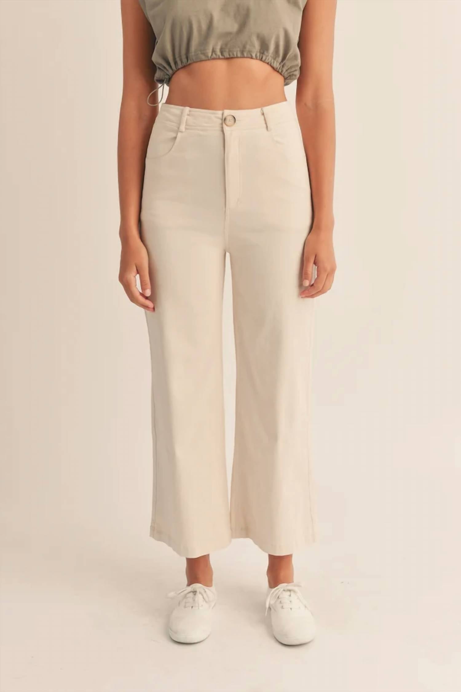 Mable - Brie High Rise Wide Leg Pants