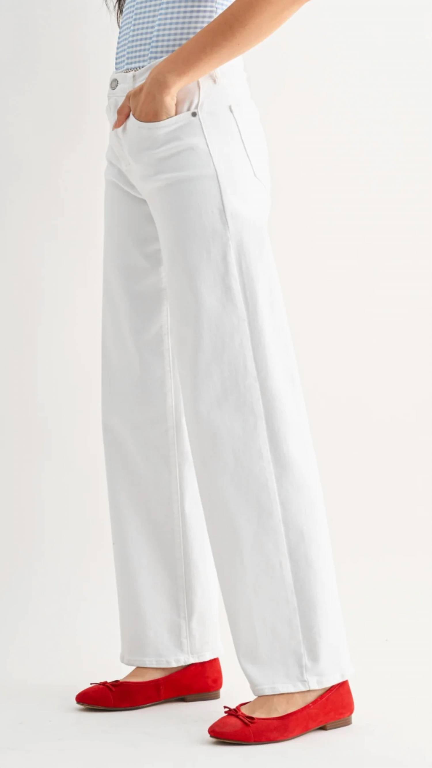 Just Black Denim - Mid-rise Loose Straight Full Length Jeans