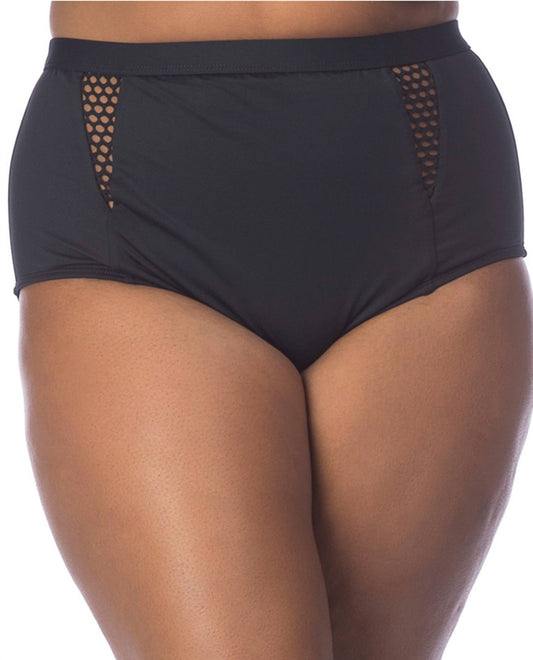 La Blanca - All Meshed Up Plus Size Hi-Rise Swim Bottom