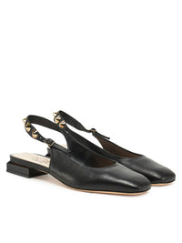 AGL Women's Spike Angie Slingback Flat in nero - item - detail view