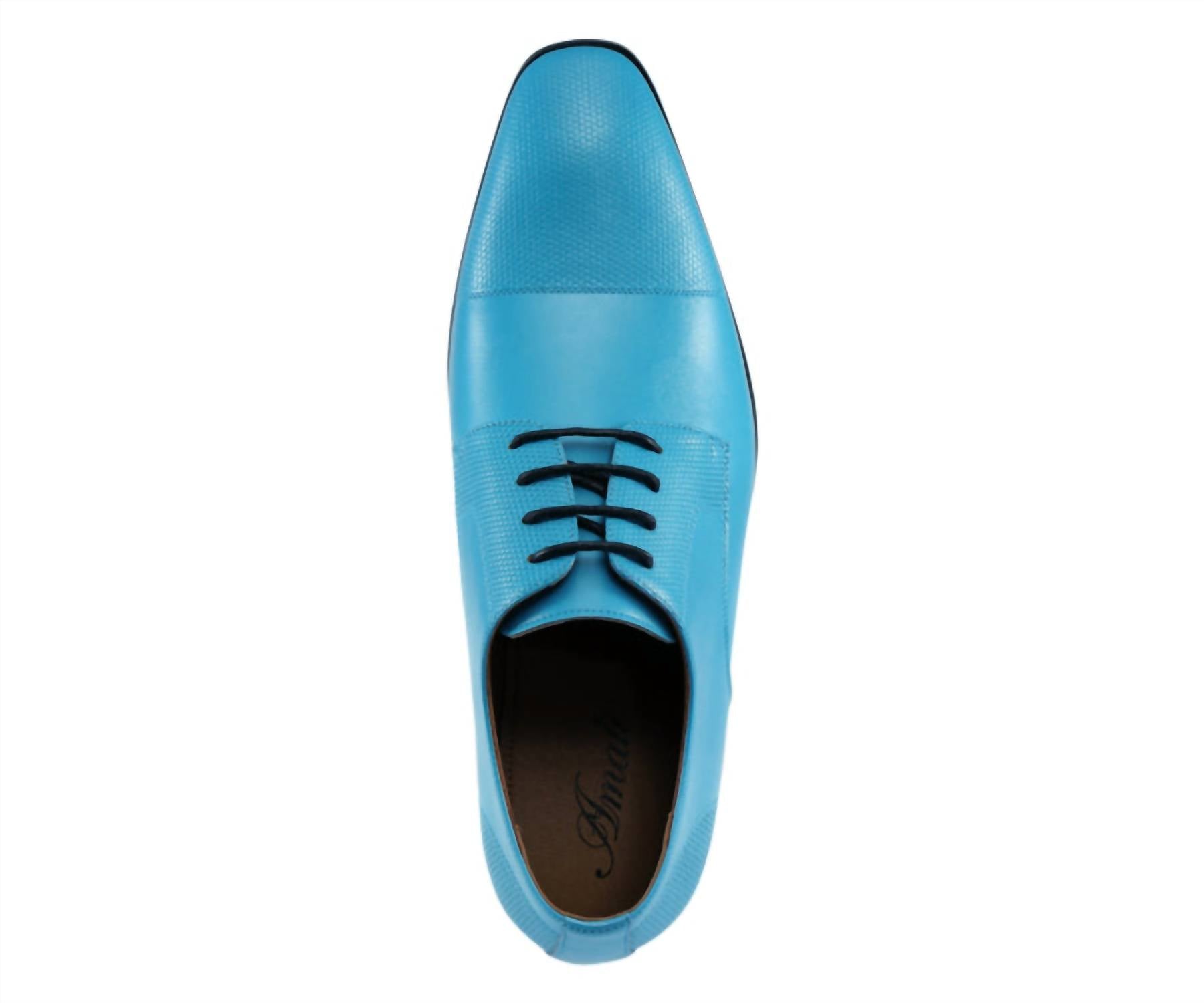 Amali Men's Russo Oxford Shoes in teal - men's shoe - view 4