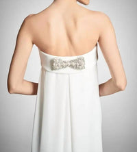 SACHIN & BABI Lourdes Strapless Beaded Bow Gown in ivory - women's dress - alternate view