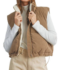 Buttermelon - ADOREME CORDUROY PUFFER VEST