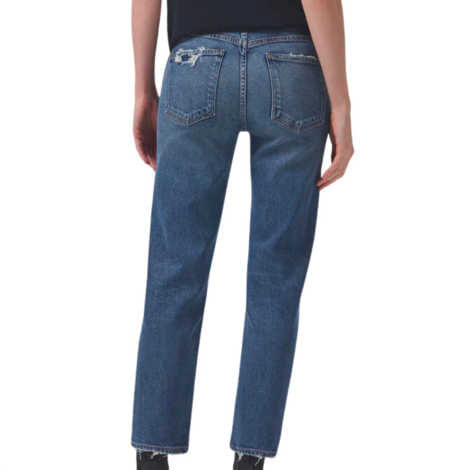 Agolde - Kye Mid Rise Straight Crop Jeans