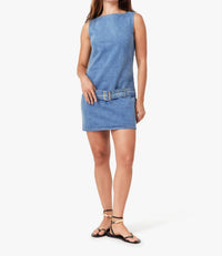 Habitual - Sleeveless Belted Mini Dress