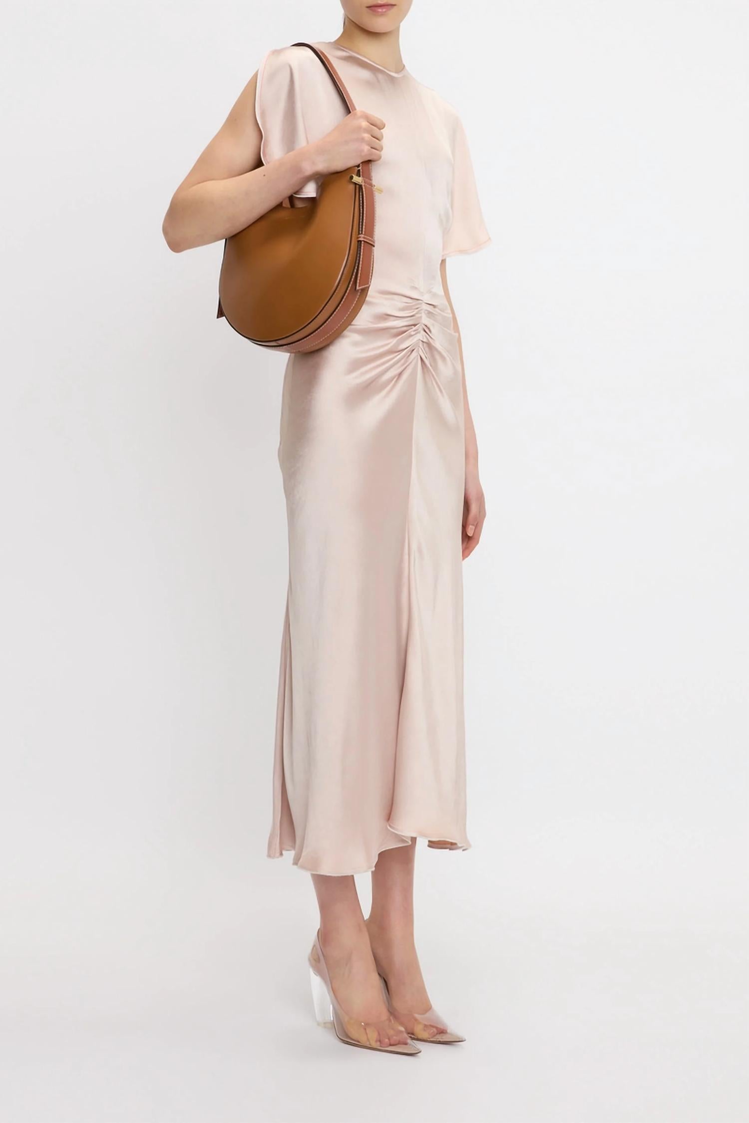 Victoria Beckham - Gathered Waist Midi Dress