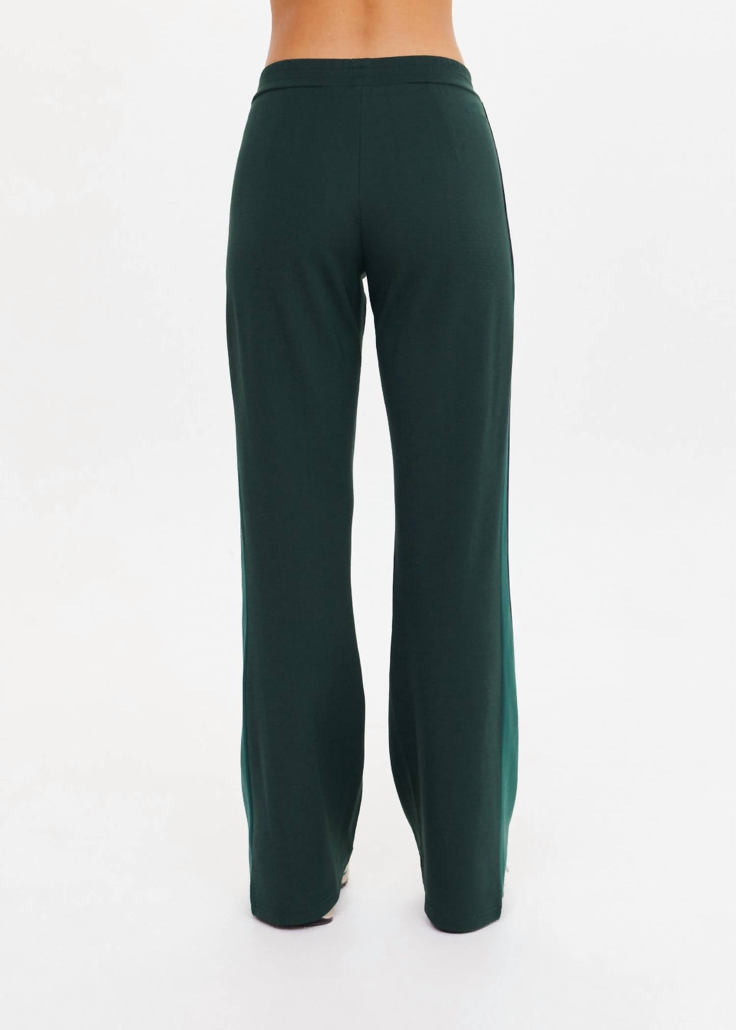 THE UPSIDE Maneki Petra Flare Pants in green - women's pants - detail view