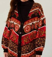 Farm Rio - Women's Ainika Tiles Knit Cardigan