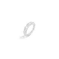 Gold & Honey - Women's Bamboo Lucite Rings - Set Of 5