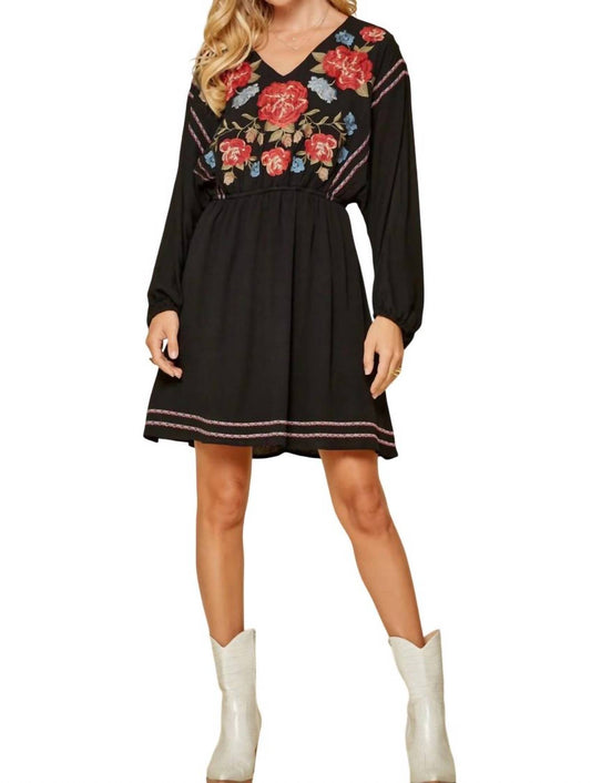 Andree By Unit - Embroidered Fit & Flare Dress