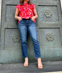 Kancan - Bradenton Mid Rise Slim Straight Jeans