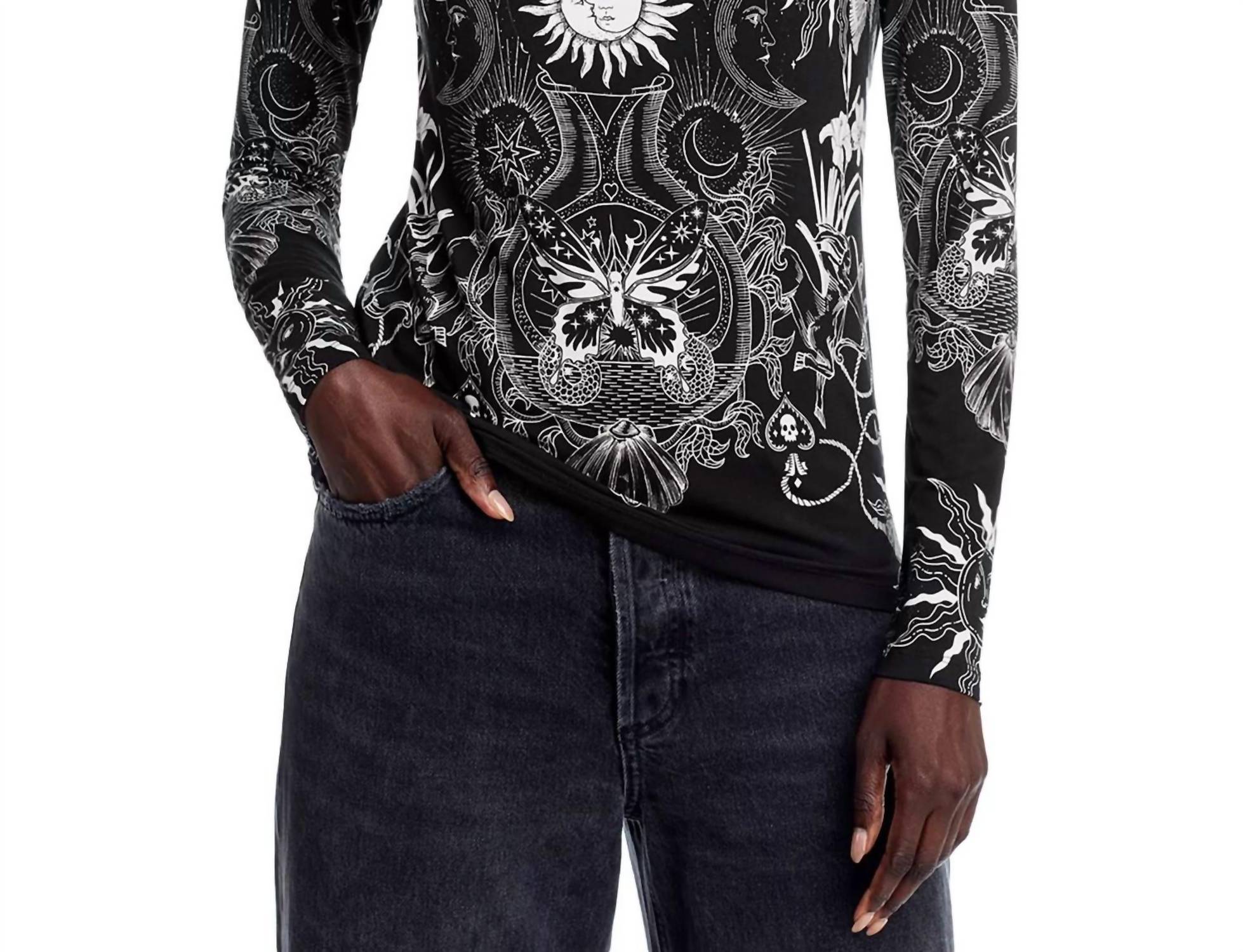 Johnny Was - JANIE FAVORITE LONG SLEEVE BOAT NECK FITTED TEE
