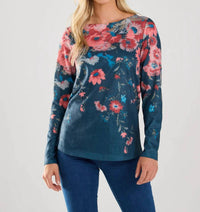 Fdj - Long Sleeve Boatneck Top