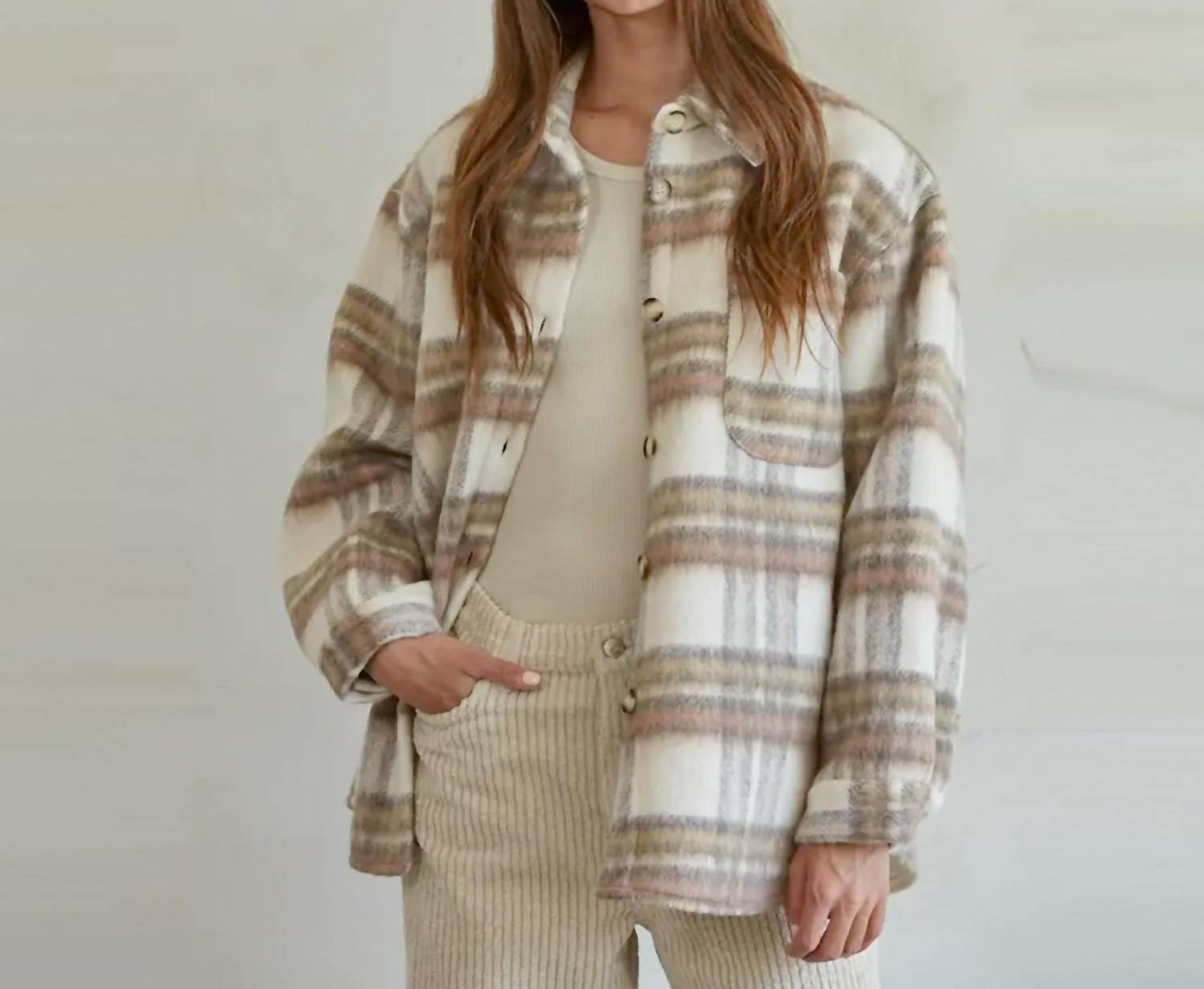 By Together - Flannel Button Down Top