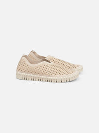 Ilse Jacobsen - Women's Perforated Loafer Sneakers