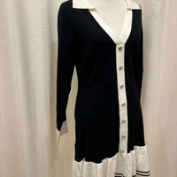 Able - Women's Color Blocked Mini Sweater Dress