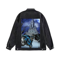 Lola + The Boys Kid's Batman Art Jacket in dark denim - kids' jacket