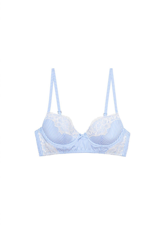 Fleur Du Mal - Women's Poplin Lace Demi Bra