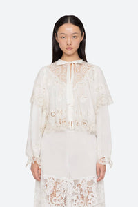 Sea - Sofia Embroidery Long-sleeve Top