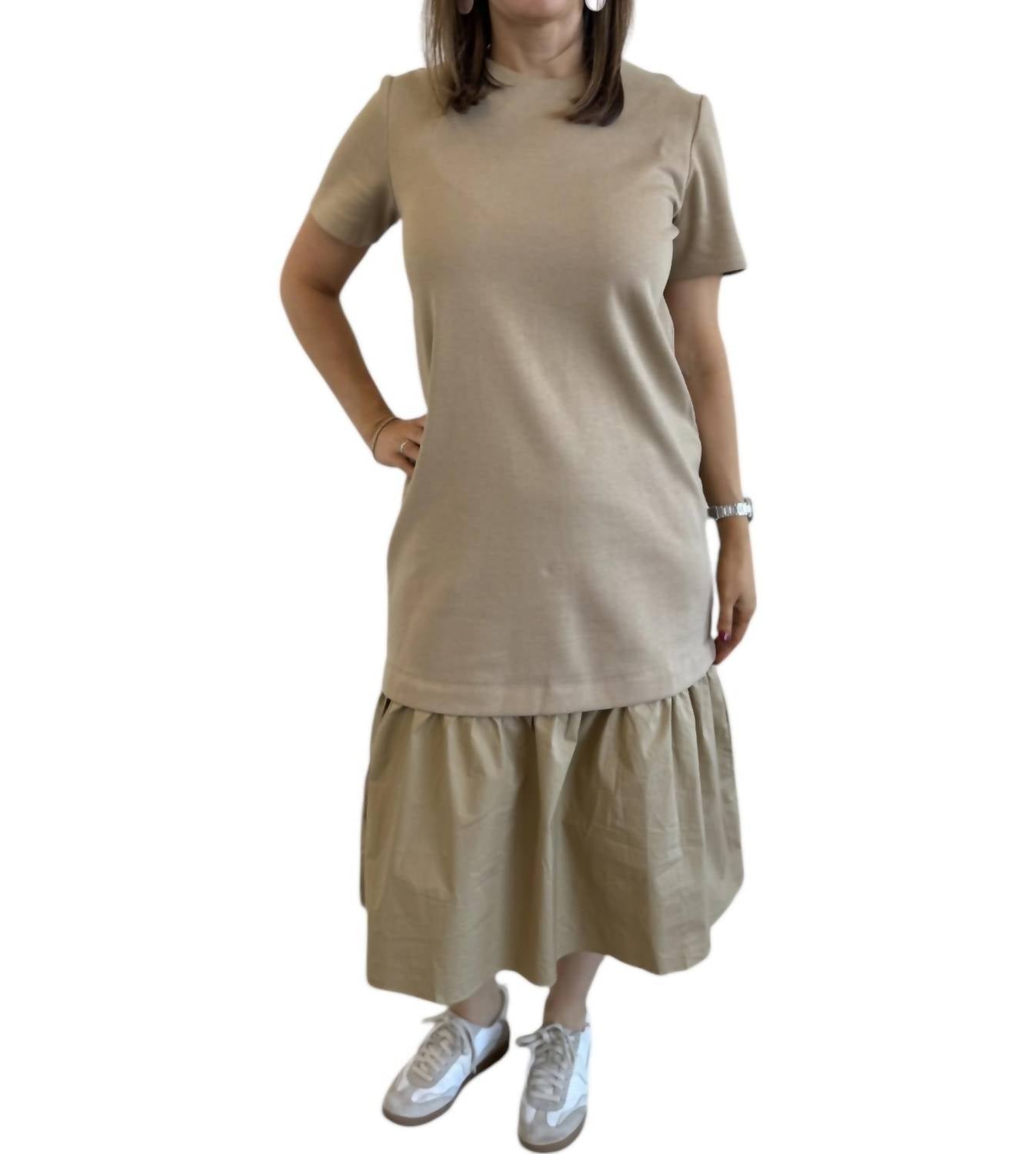 English Factory - Mixed Media Tee Maxi Dress
