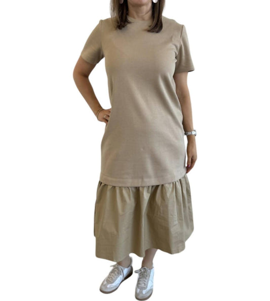 English Factory - Mixed Media Tee Maxi Dress