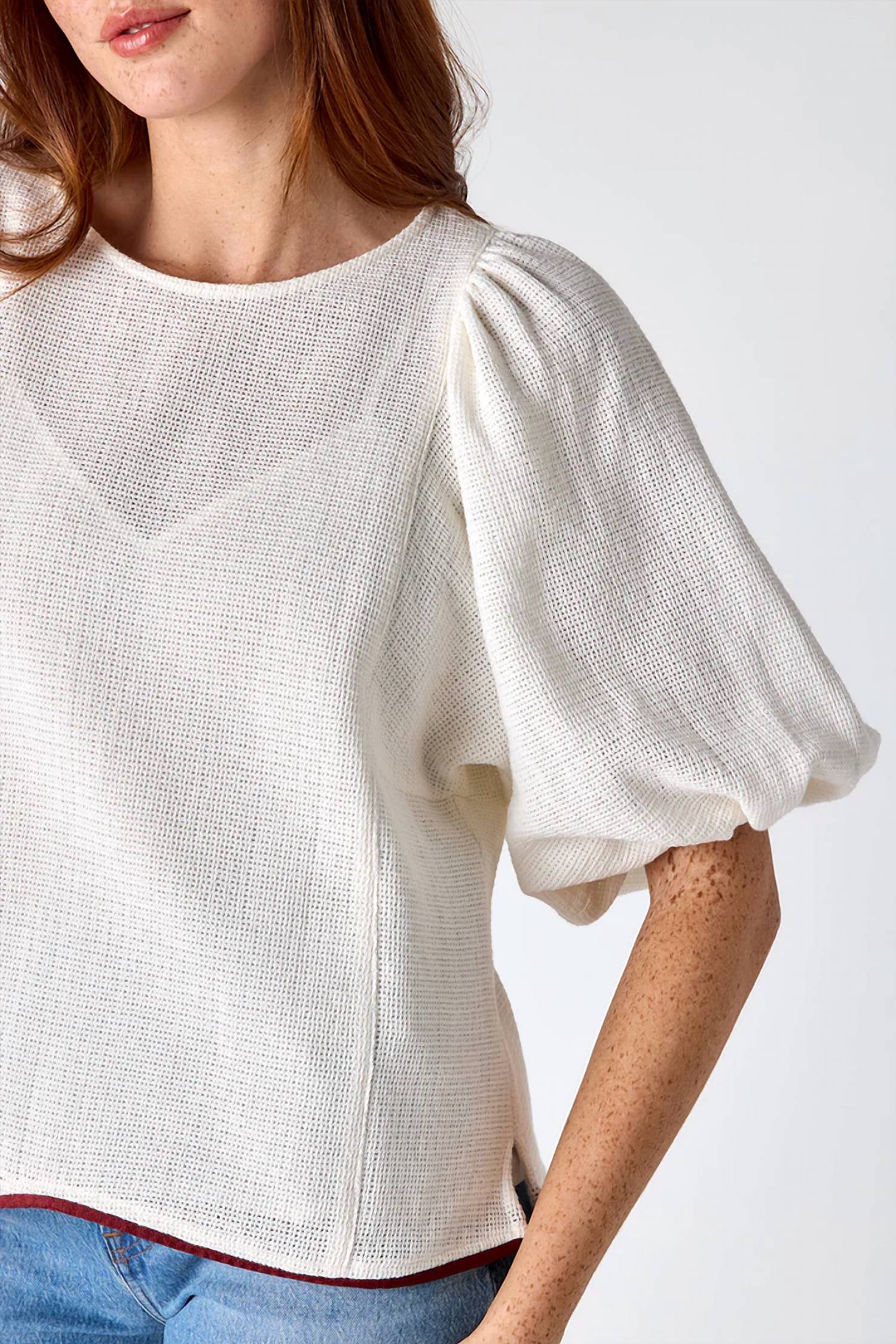 Crosby By Mollie Burch - Waffle 3/4 sleeve top