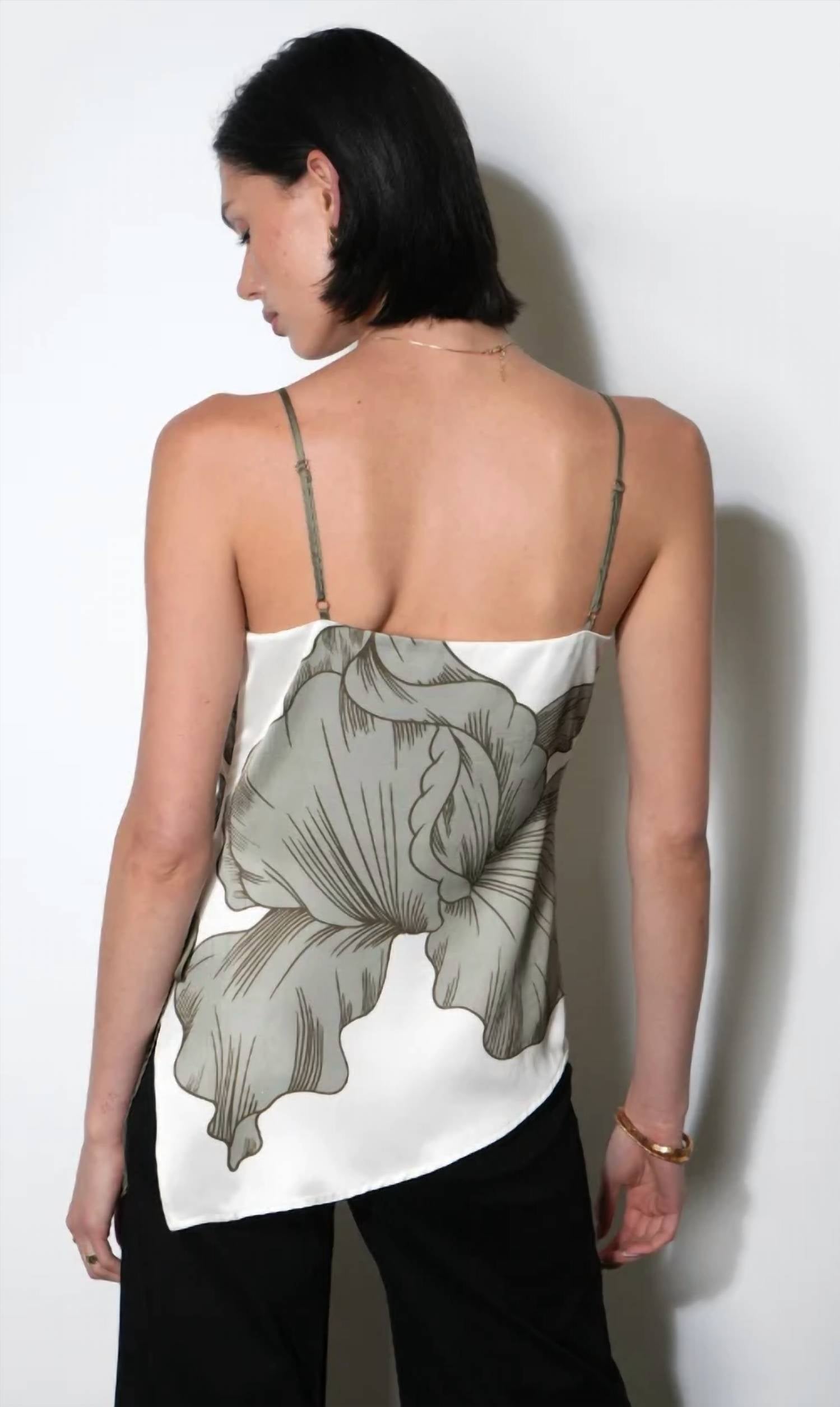 Greylin - Lennon Side Tie Asymmetric Cami Top