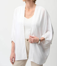 Joseph Ribkoff - Embellished Open Front Cover-up Blazer