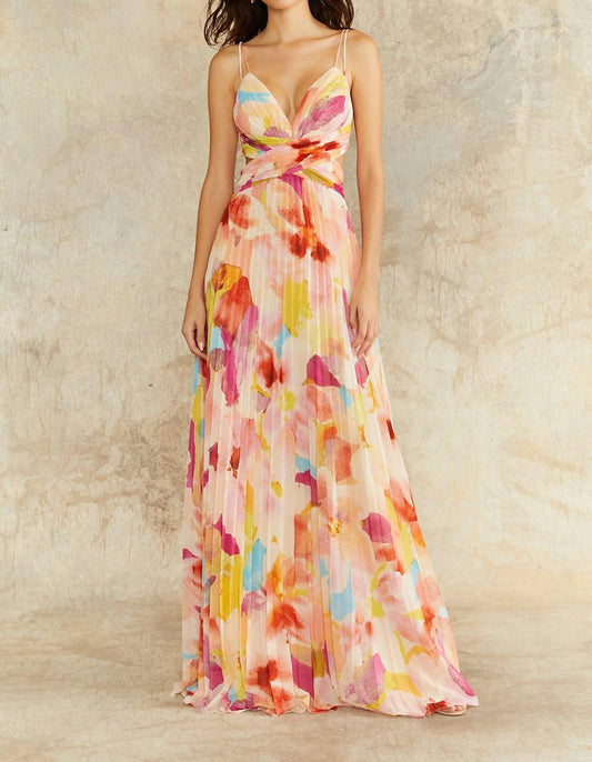 Amur - Lisle Pleated Gown