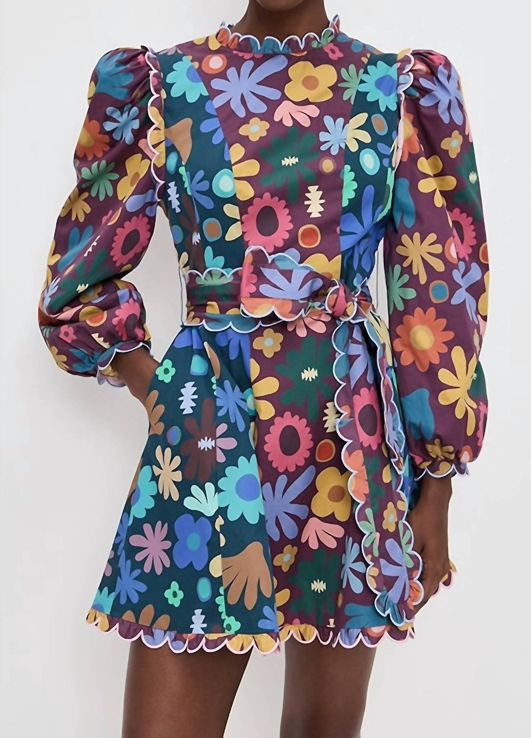 Celia B - Gozo Puff Sleeve Mini Dress