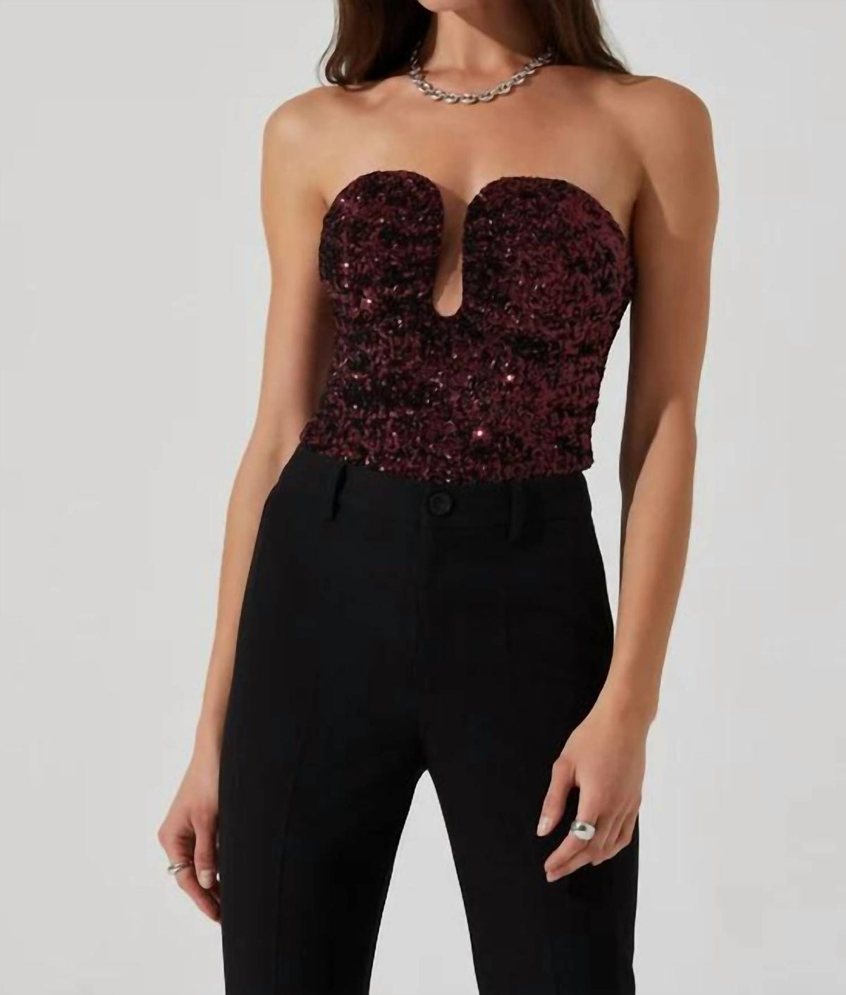 Astr - Arista Strapless Top