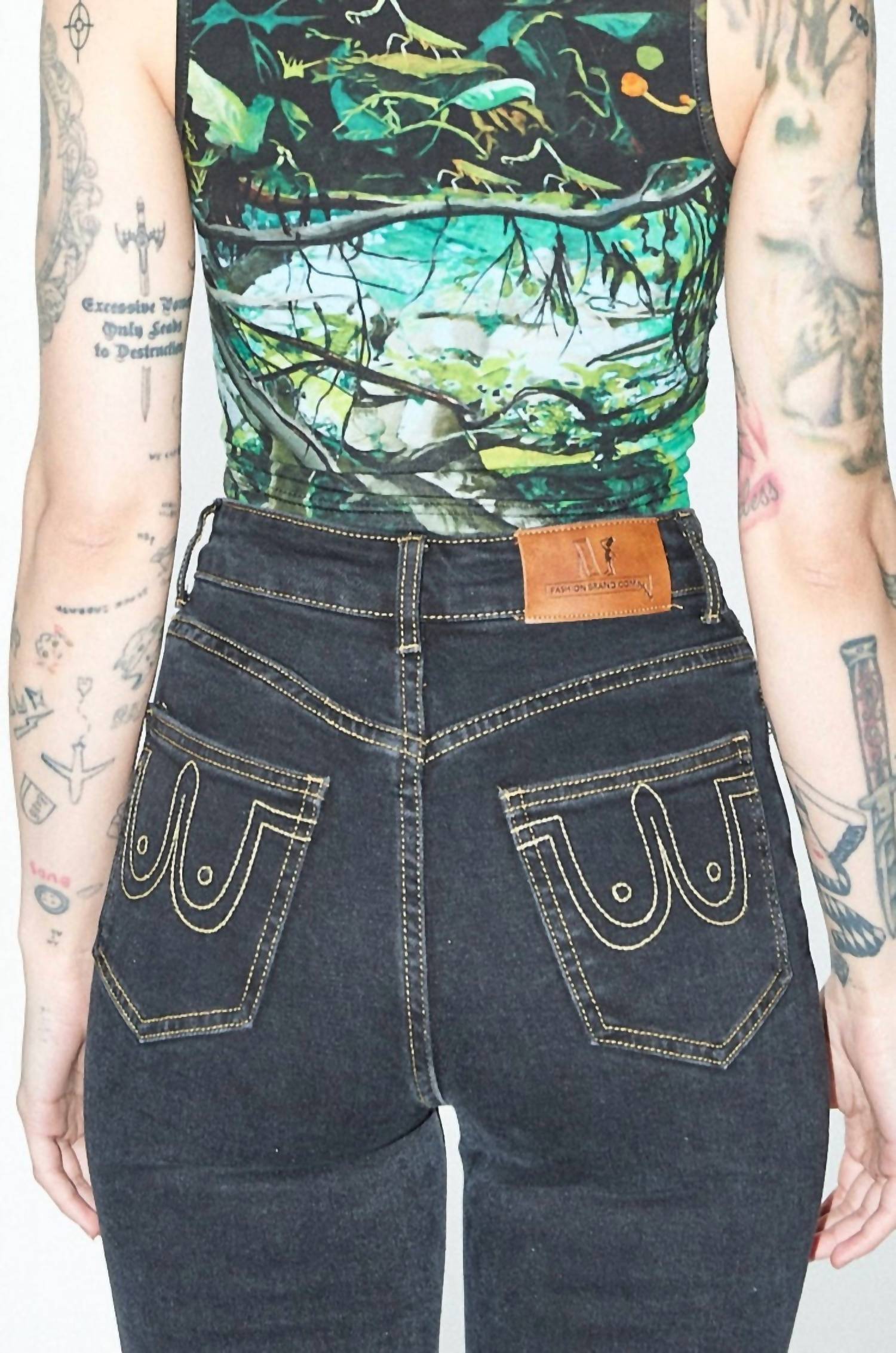 Fashion Brand Company - Nap Jeans With Thread