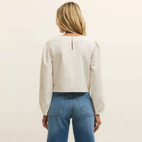 Z Supply - Tatiana Embroidered Cropped Top