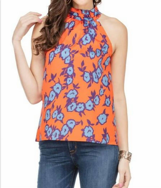 Gathered Neck Halter Top