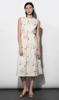 Greylin - Camden Embroidered Sleeveless Dress With Back Cut Out