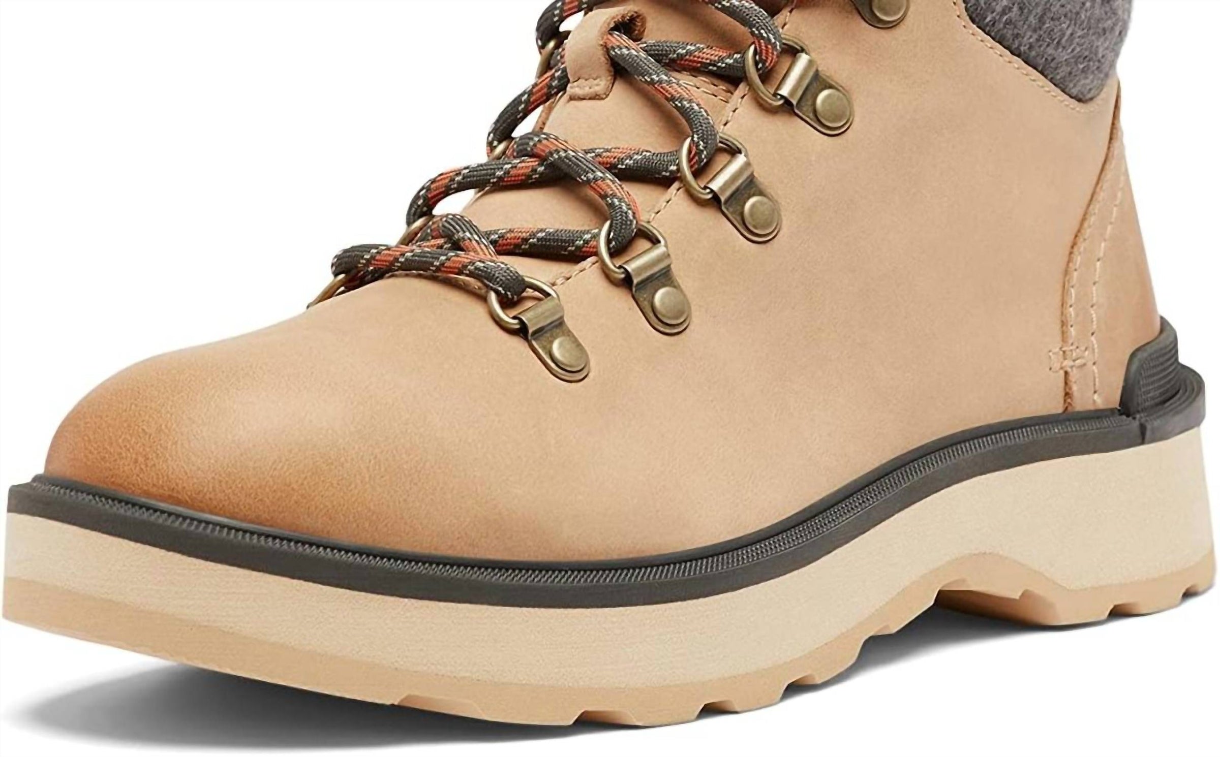 SOREL Women's Hi-Line Hiker Cozy Boots in canoe ceramic - women's shoe