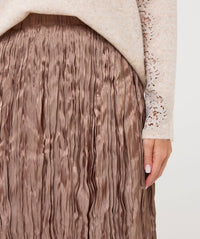 Esqualo - Midnight Pleated Midi Skirt