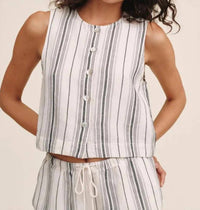 Bella Dahl - Sleeveless Button Front Top