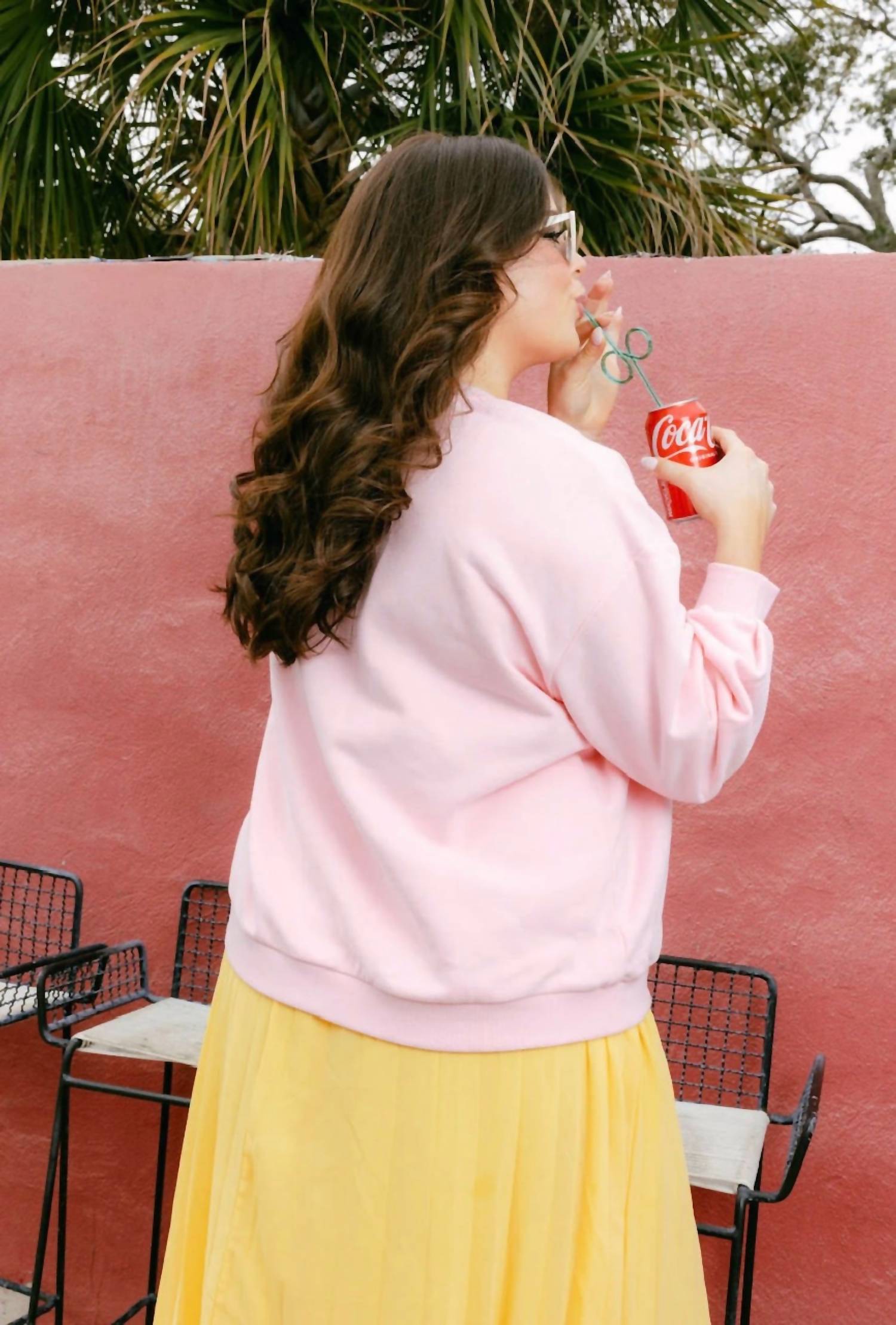 Queen Of Sparkles - Butterfly And Coke Can Sweatshirt