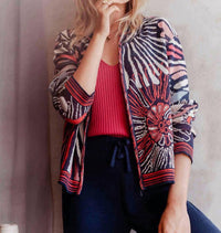 Ivko - Seashell Knit Bomber Jacket