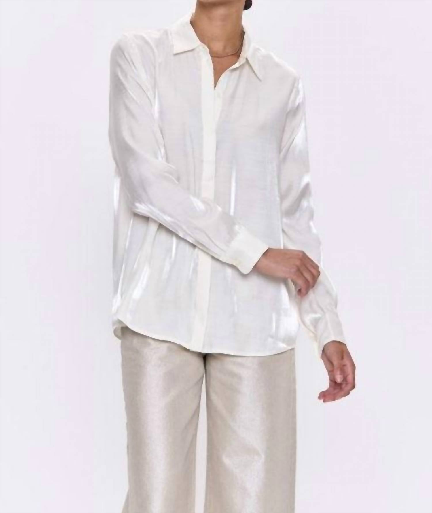 Pistola - Tilda Shimmer Button Down Shirt