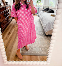 Entro - Kate Check Midi Dress