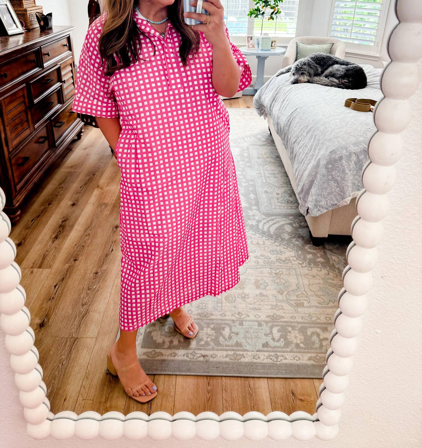 Entro - Kate Check Midi Dress