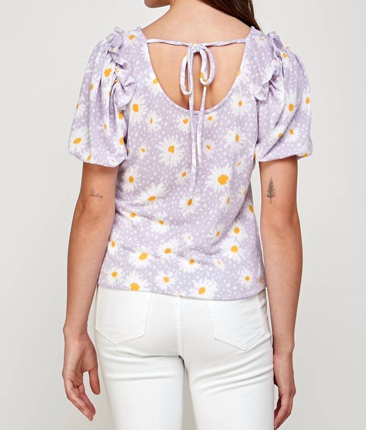 Westmoon - Daisy Puff Short Sleeve Blouse