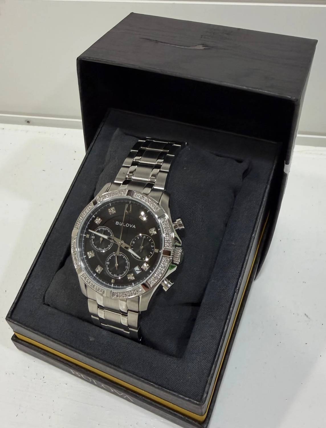 Bulova - Men's Chronograph Classic Diamond Watch - 44mm