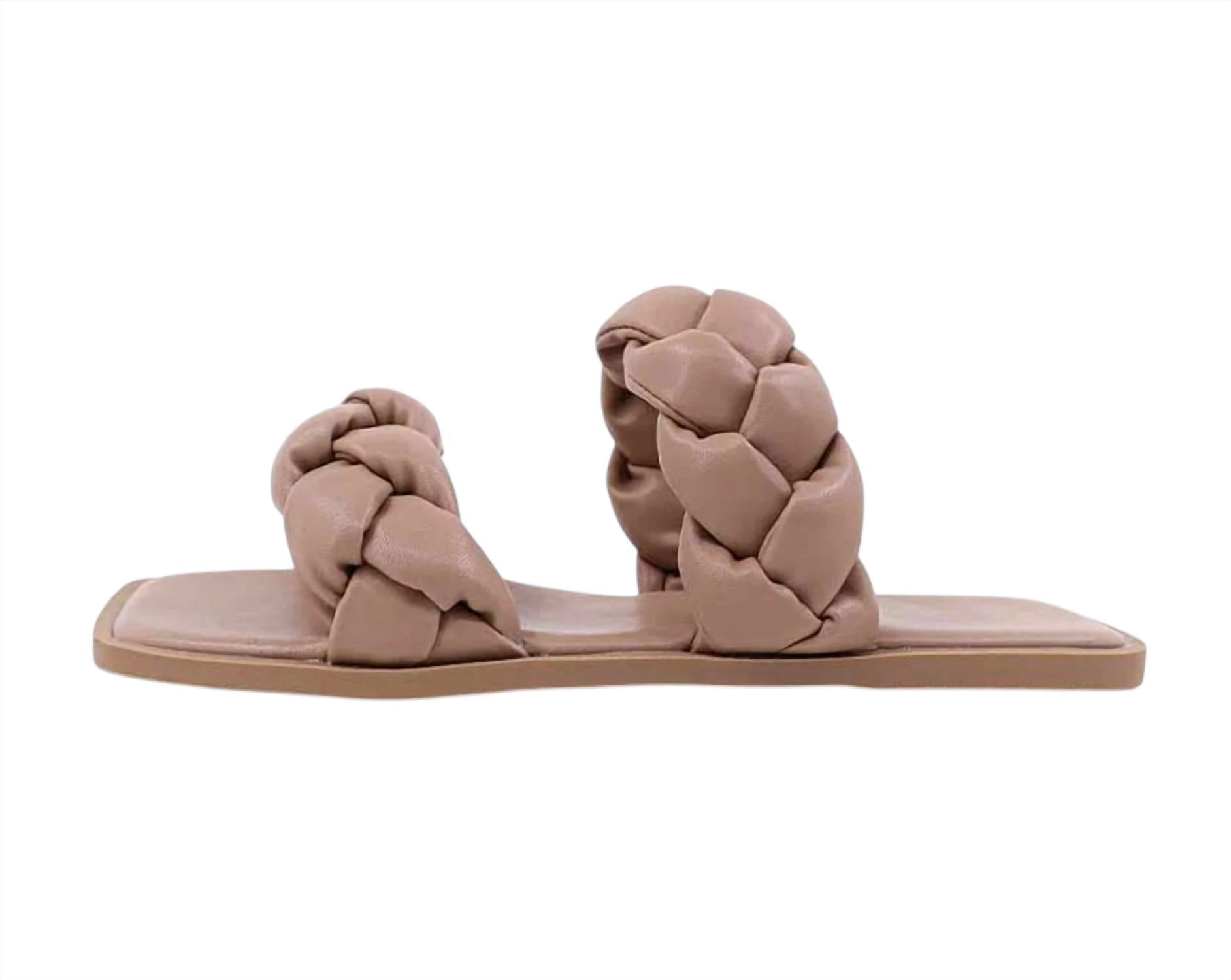 SHU SHOP Women's Daria Flats in taupe - women's flats - detail view
