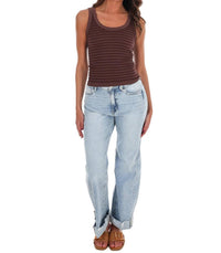 Nikibiki - Women's Double Take Stripe Ribbed Tank Top