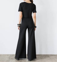 Ripley Rader - Ponte Cropped Knit Wide Leg Pants
